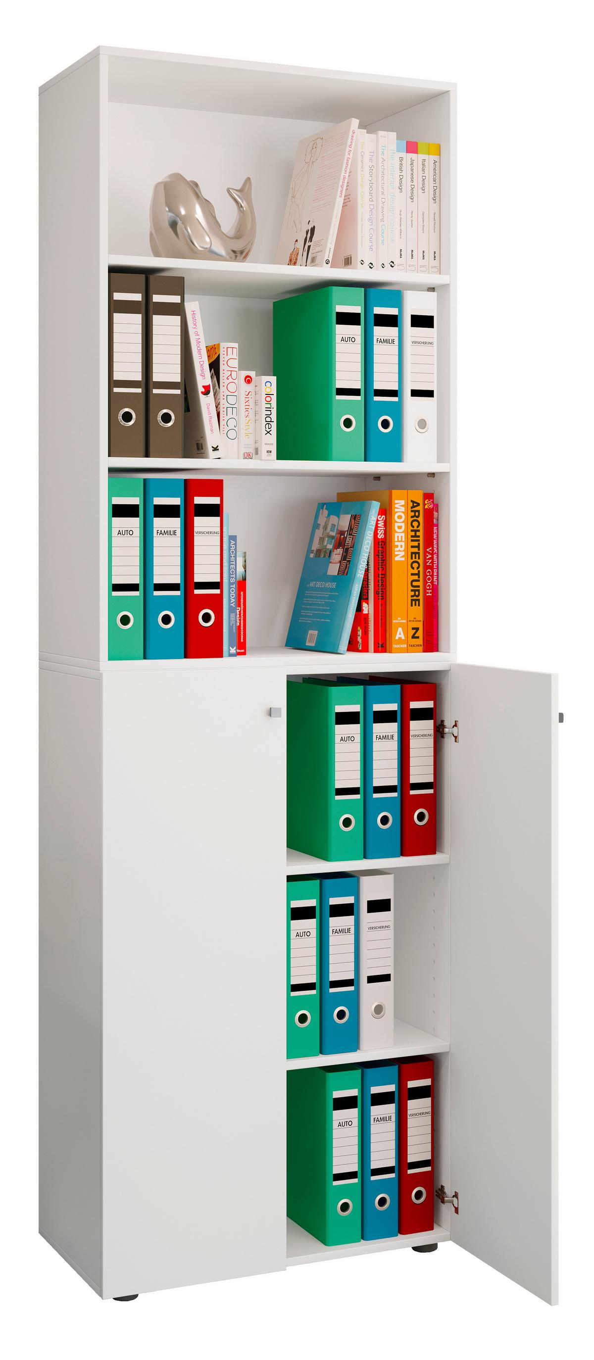 Arhivska Omara Lona Xxl, Bela - bela, Design, leseni material (70/220/39cm) - MID.YOU