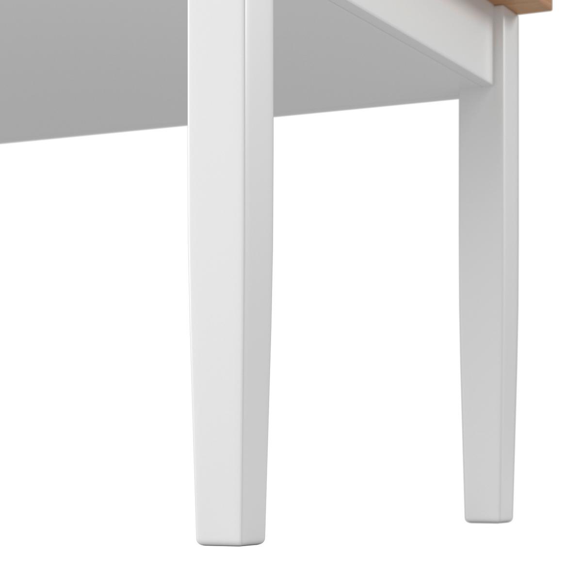 ESSTISCH CAMDEN - Weiss/Kieferfarben, Modern, Holz/Holzwerkstoff (160/79/90cm) - Bessagi Home