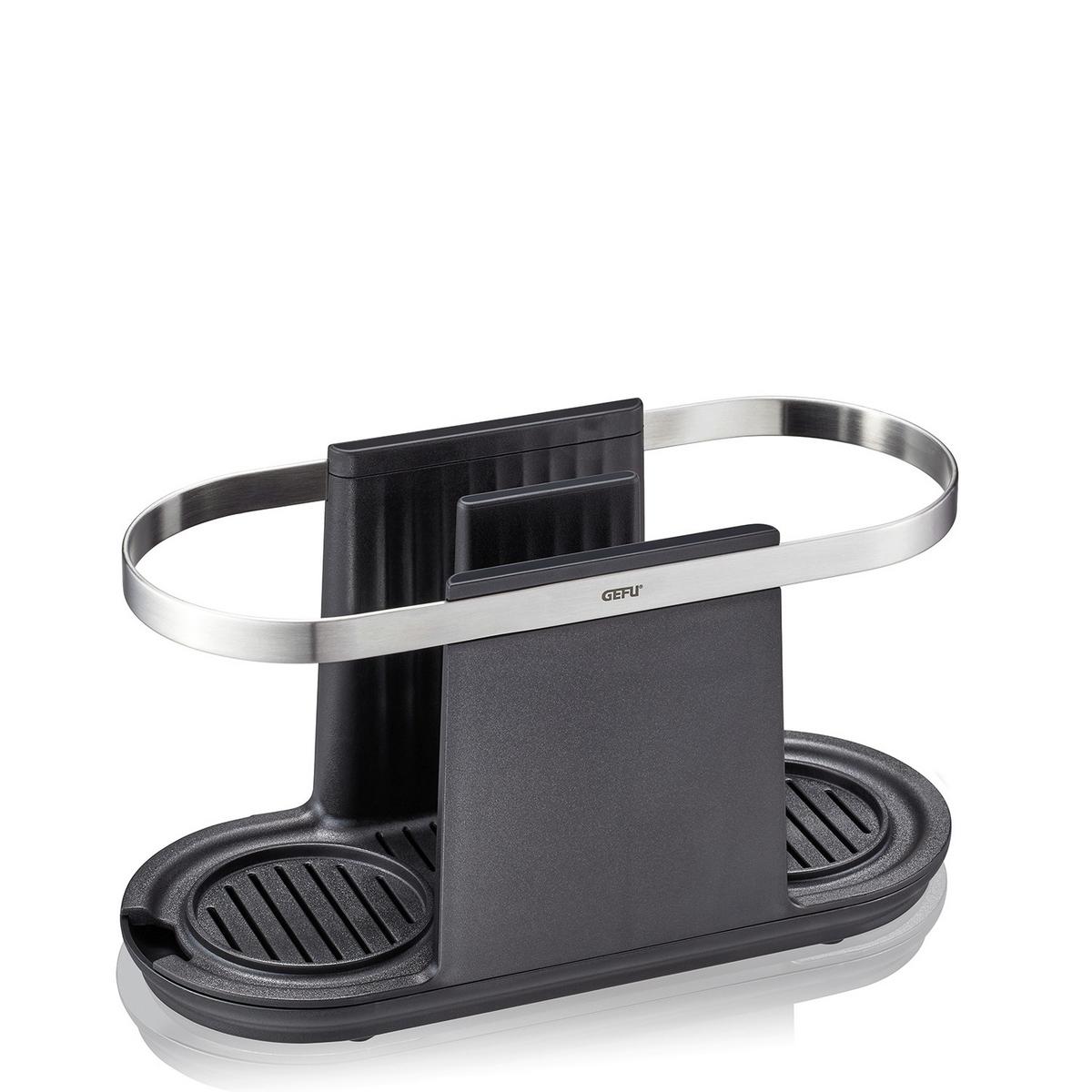 ORGANIZER DO ZLEWOZMYWAKA 29254 - kolor srebrny/czarny, Design, tworzywo sztuczne/metal (10/13/24cm) - Gefu