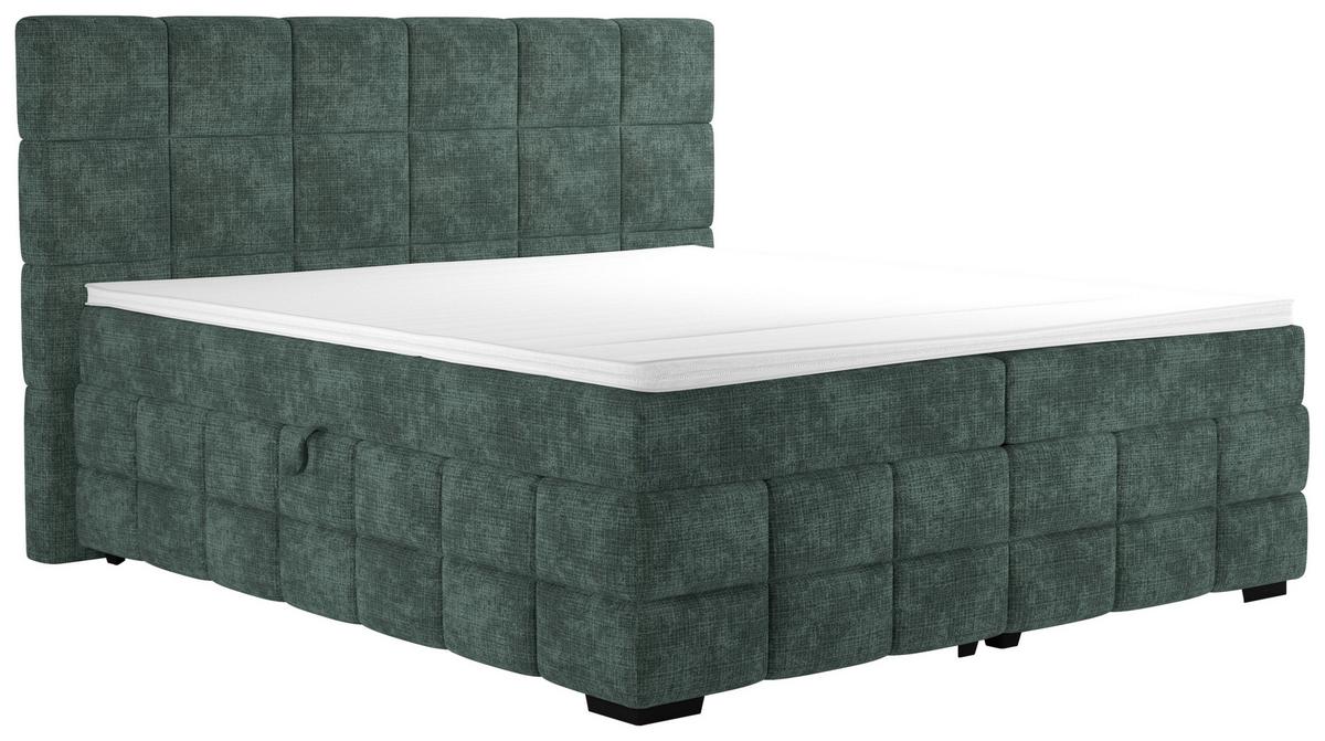 PAT BOX VEGA - verde, Trend, lemn/textil (160/200cm) - Modern Living