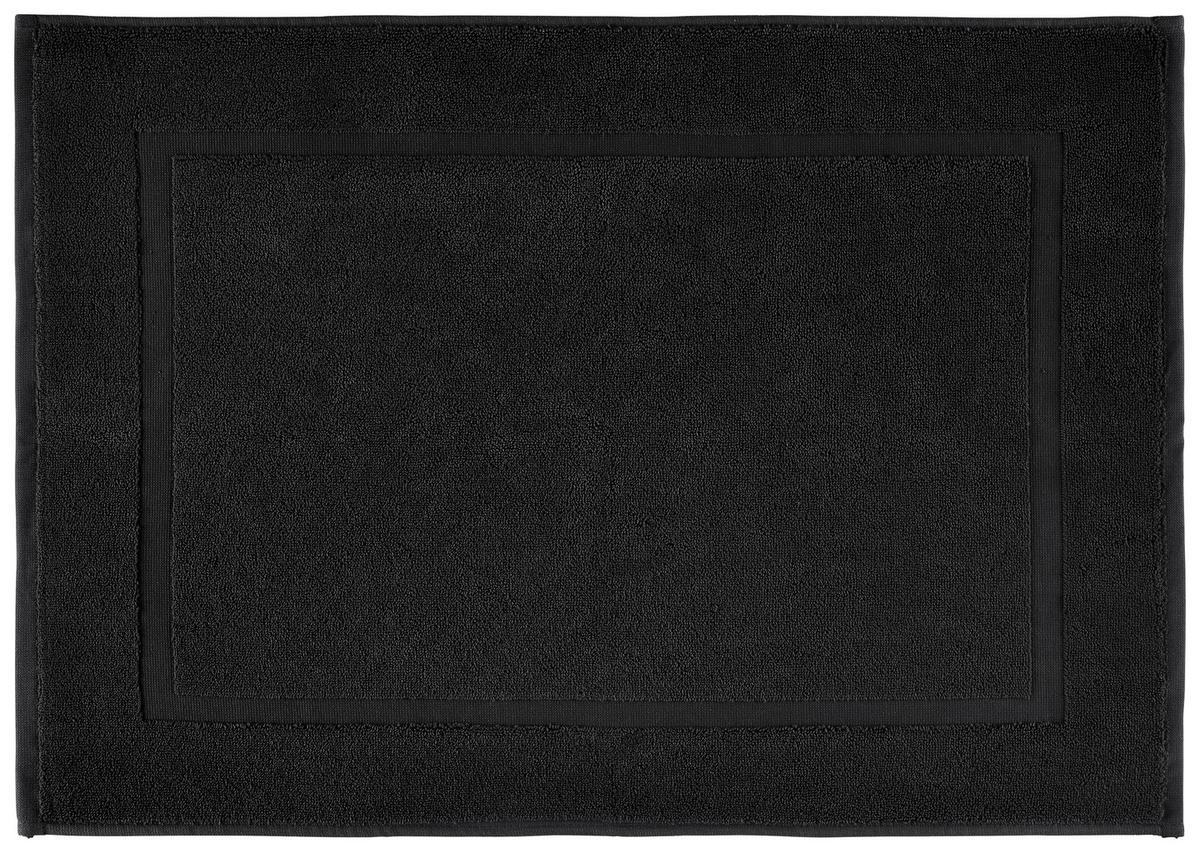 Covoraș de baie Melanie, cca. 50x70cm - negru, textil (50/70cm) - Modern Living