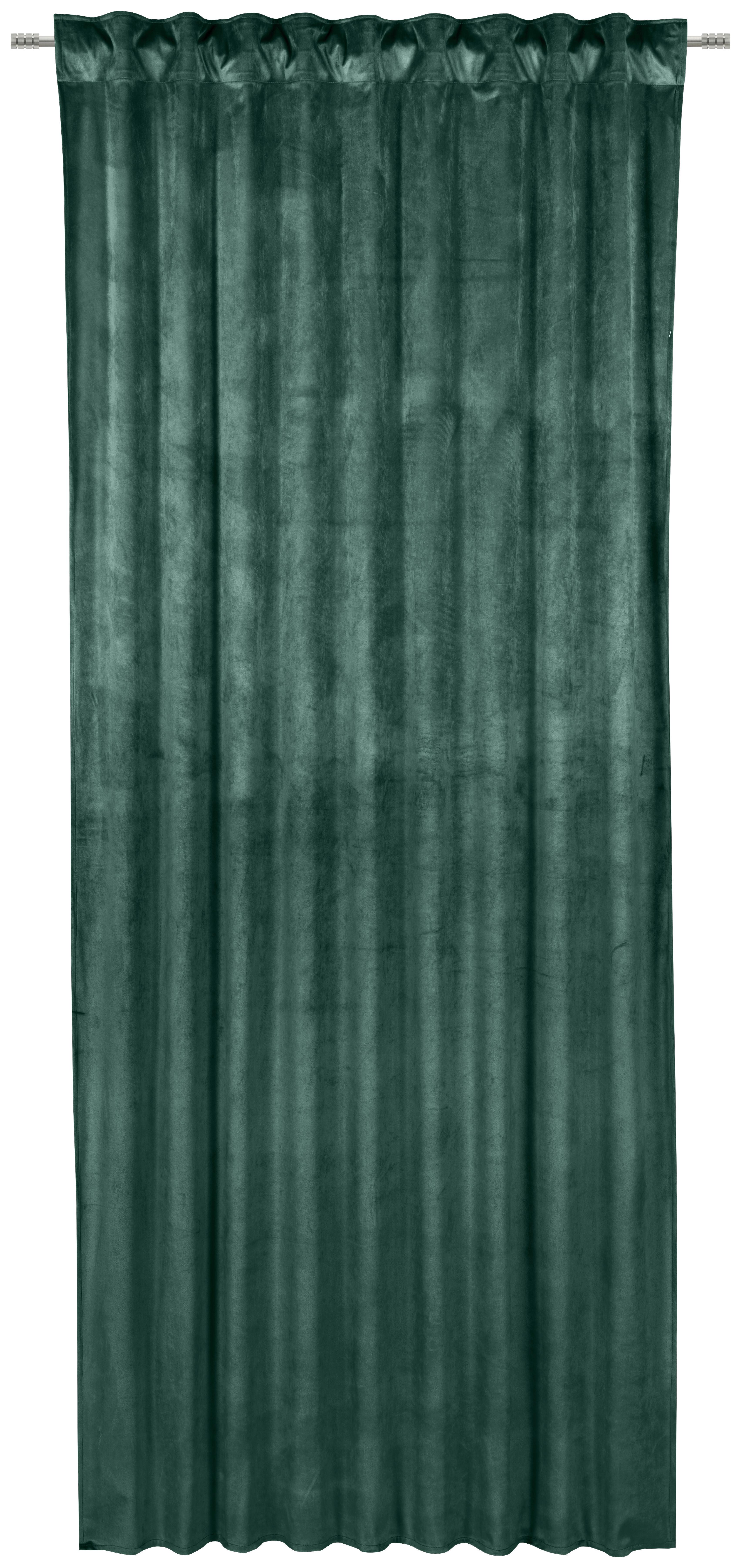 ZASŁONA GOTOWA PABLO - ciemnozielony, Basics, tkanina (135/245cm) - Esposa