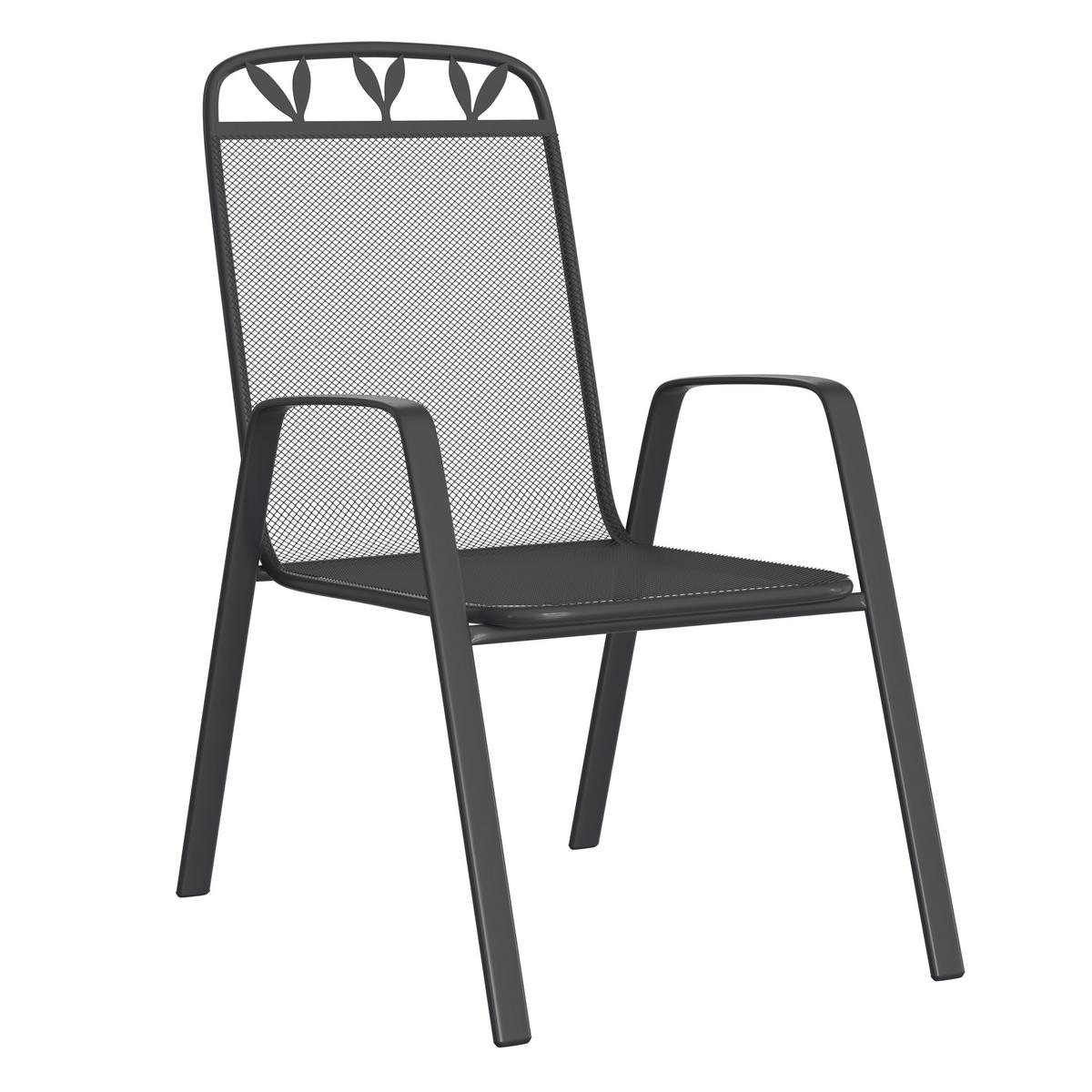 Stolica Bratislava - tamno siva, Moderno, metal (55/98/74cm) - Mömax