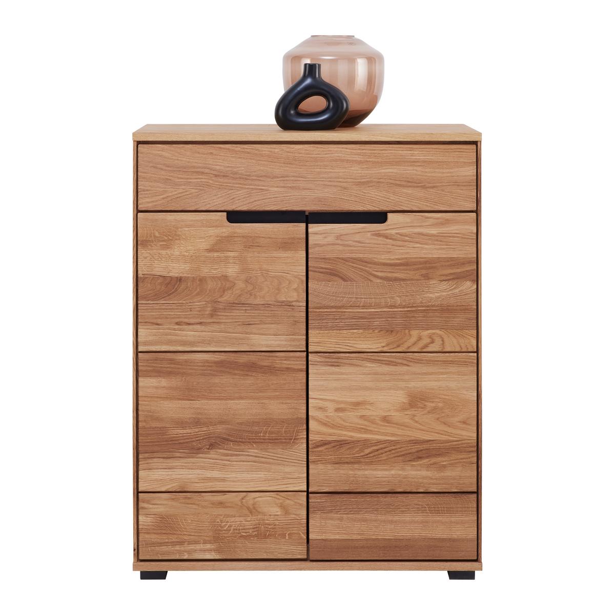 Omara Za Čevlje Lola, Hrast, Masivno - črna/barve hrasta, Trendi, kovina/umetna masa (80/102/40cm) - Premium Living