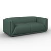 SOFFA HEVI - grön/svart, Modern, trä/textil (197/73/86cm) - Bessagi Home