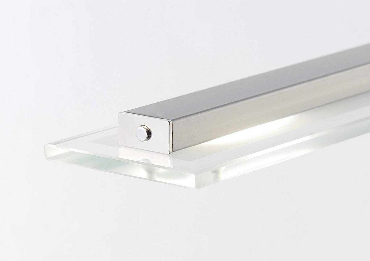 LAMPA WISZĄCA LED 211224 TENSO - kolor niklowy, Design, metal/szkło (88/9/80-150cm) - Fischer & Honsel