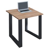 Pisalna Miza Lona, Hrast, 80x50cm - črna/hrast sonoma, Moderno, kovina/leseni material (80/50/76cm) - MID.YOU