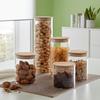 FÖRVARINGSBURK HEDVIG - 2L -AKT- - naturfärgad, trä/glas (10/29cm) - Zandiara