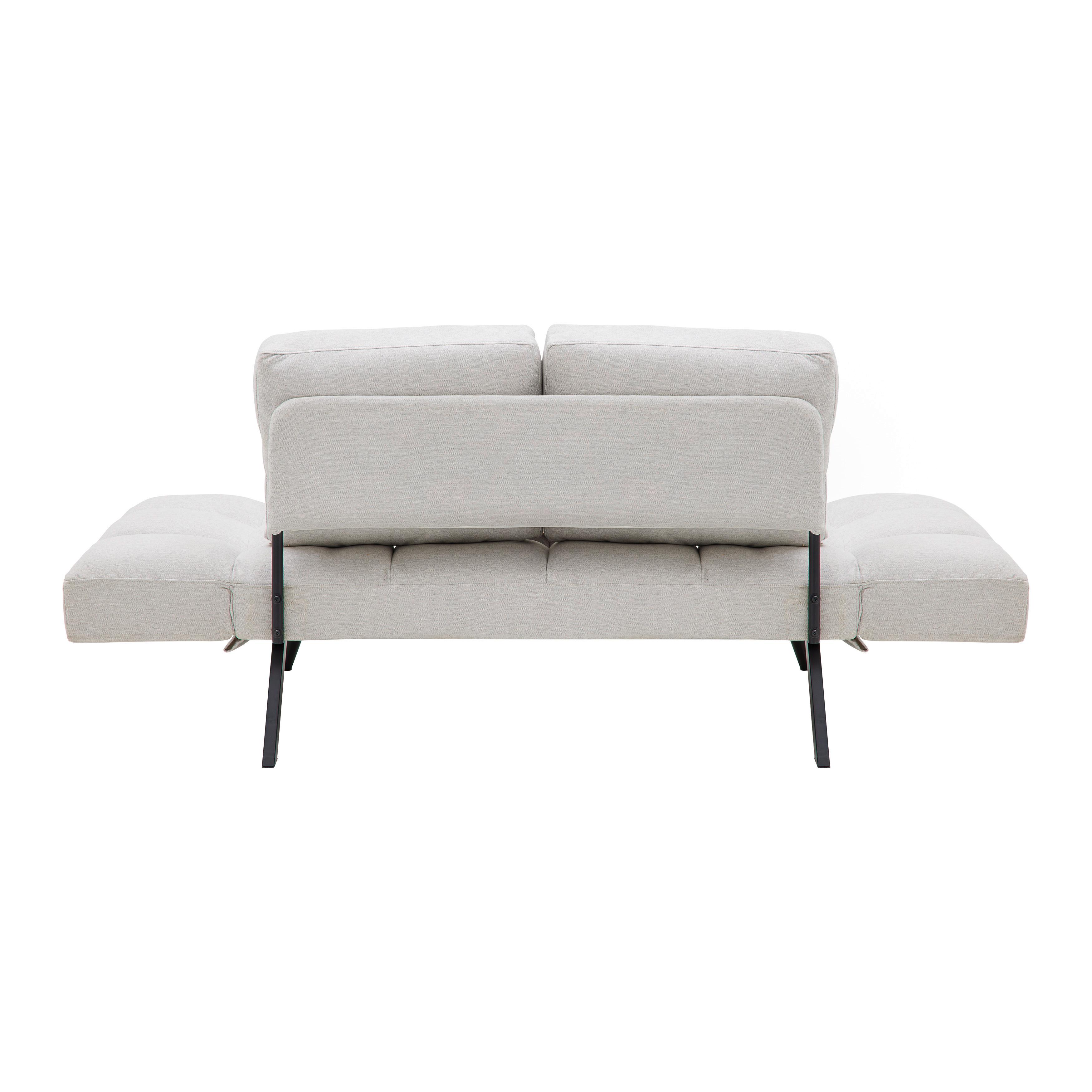 Canapea extensibila AURELIA - culoare natur, Modern, lemn/metal (191/73/78cm) - Bessagi Home