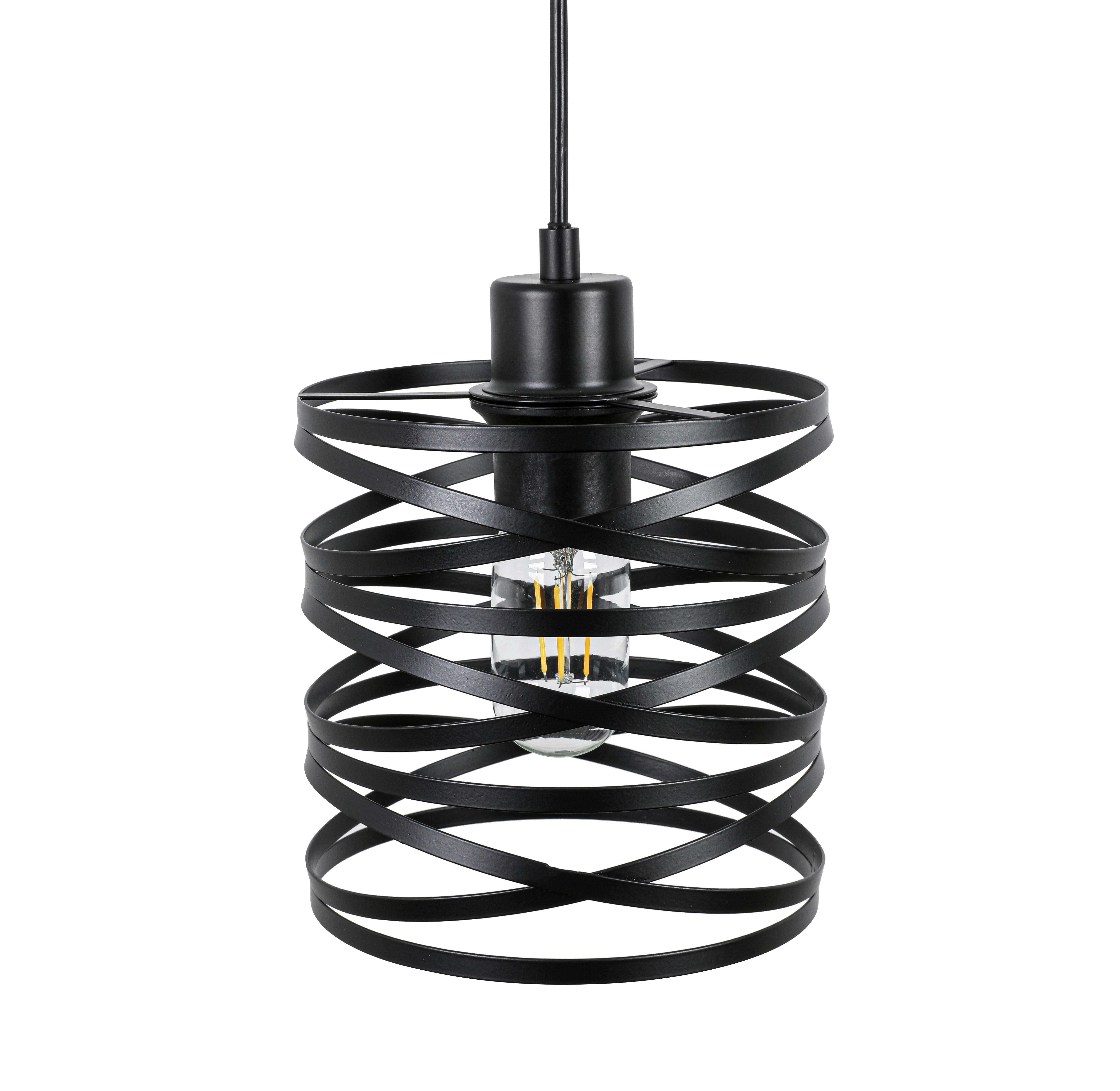 HÄNGLAMPA ESILA - svart, Modern, metall/plast (17/120cm) - Mömax