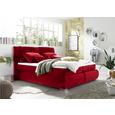 Boxspringbett in Rot ca. 180x200 cm inkl. Topper - Rot/Silberfarben, KONVENTIONELL, Holzwerkstoff/Kunststoff (180/200cm) - Livetastic Boxspringbett in Rot ca. 180x200 cm inkl. Topper - Rot/Silberfarben, KONVENTIONELL, Holzwerkstoff/Kunststoff (180/200cm) - Livetastic