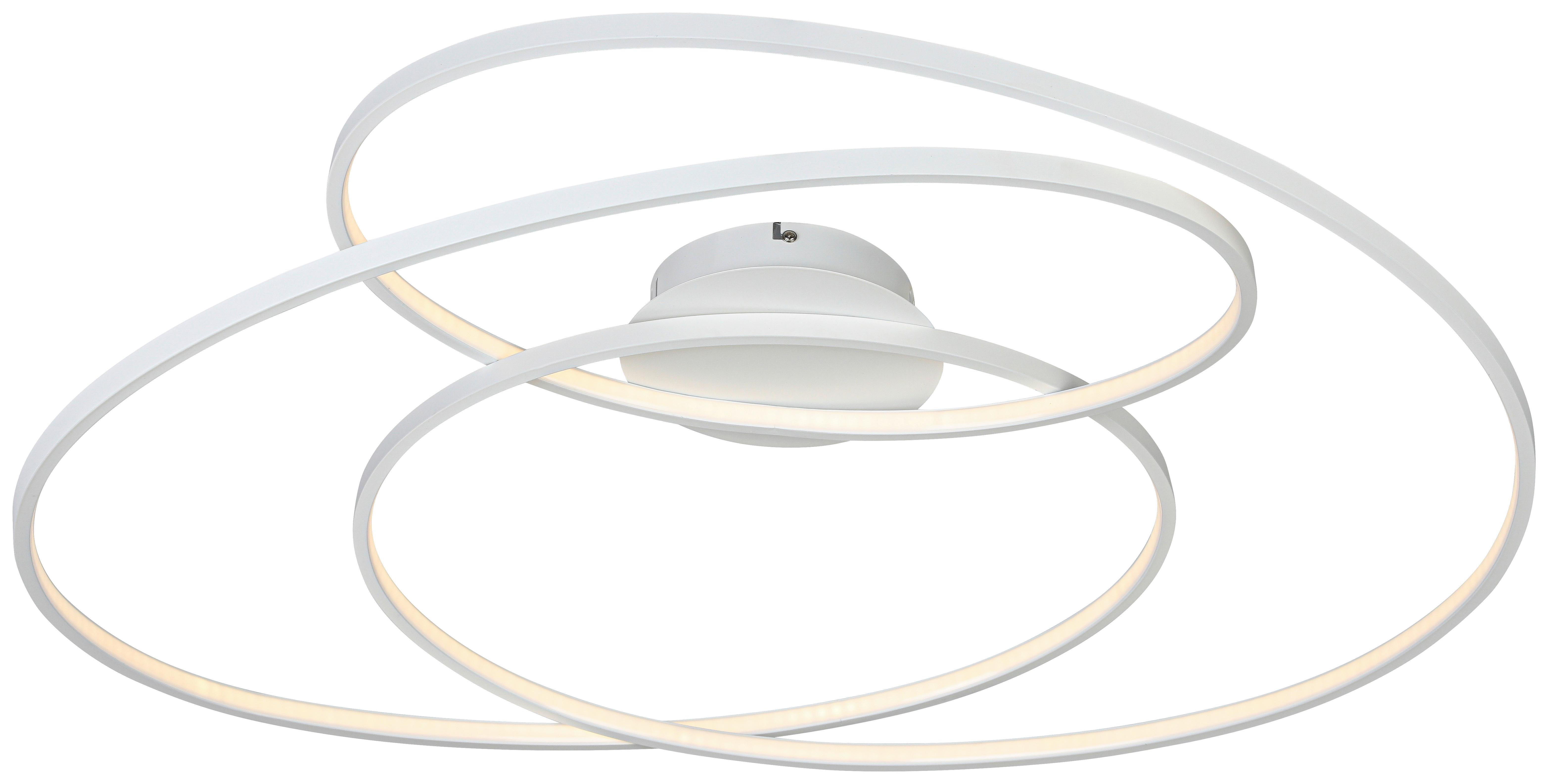 LED-TAKLAMPA WILMA - vit, Modern, metall/plast (65/80/15,5cm) - Mömax
