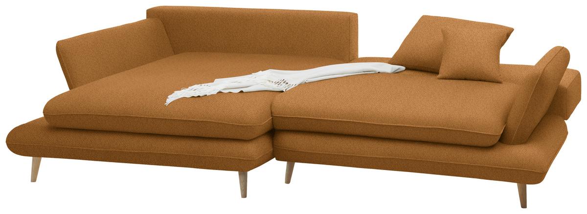 Kutna Garnitura Monte - boje senfa/prirodne boje, Romantično / ladanjski, tekstil/drvo (181/283cm) - Premium Living