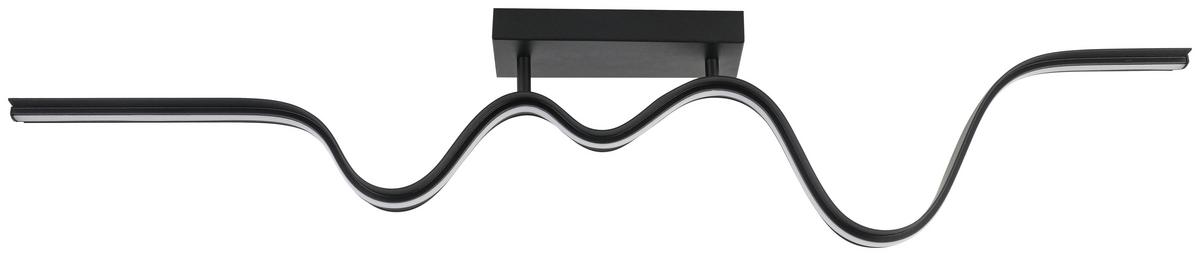 LAMPA SUFITOWA BEATRIX - czarny, Trend, tworzywo sztuczne/metal (100/8/20,5cm) - Collett's Monde