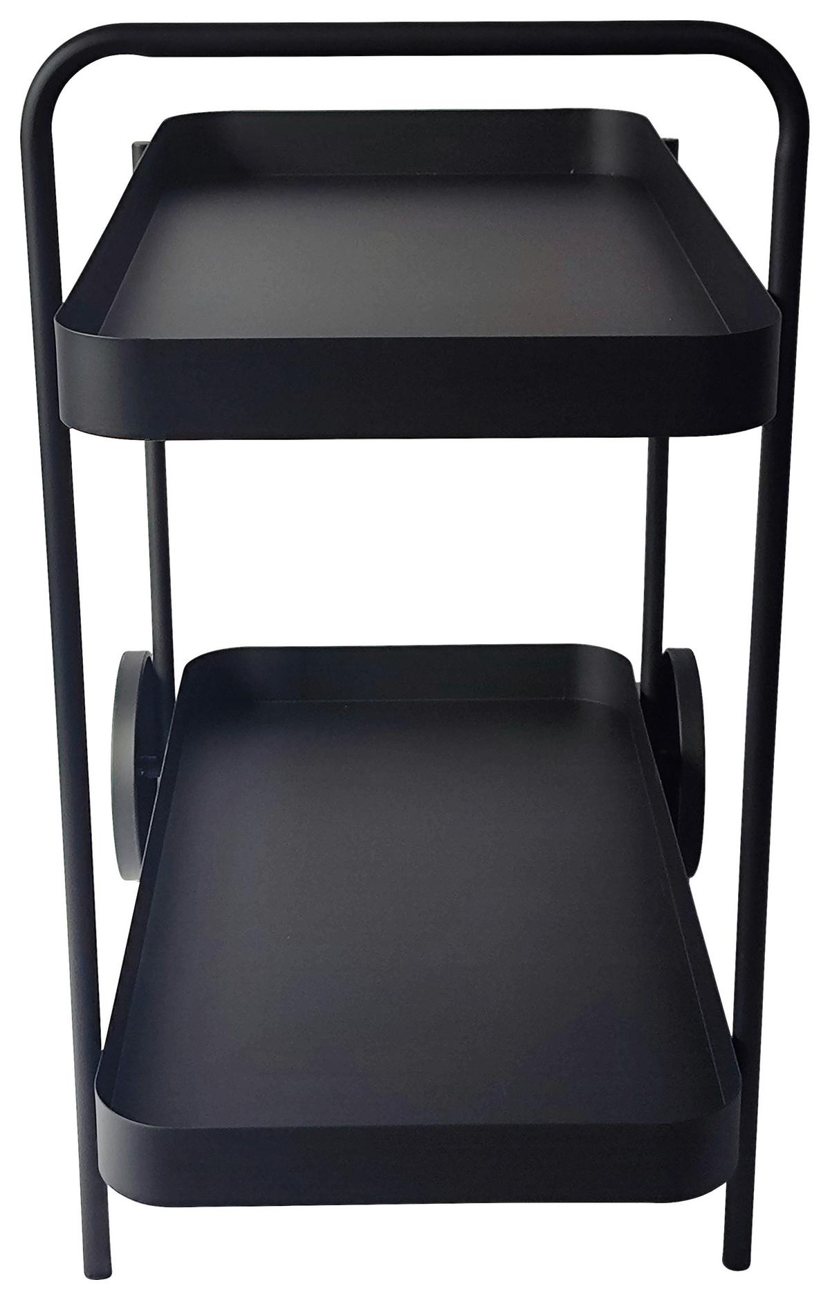 Kolica Za Serviranje Desino - crna, Moderno, metal (70/70/43cm) - Modern Living