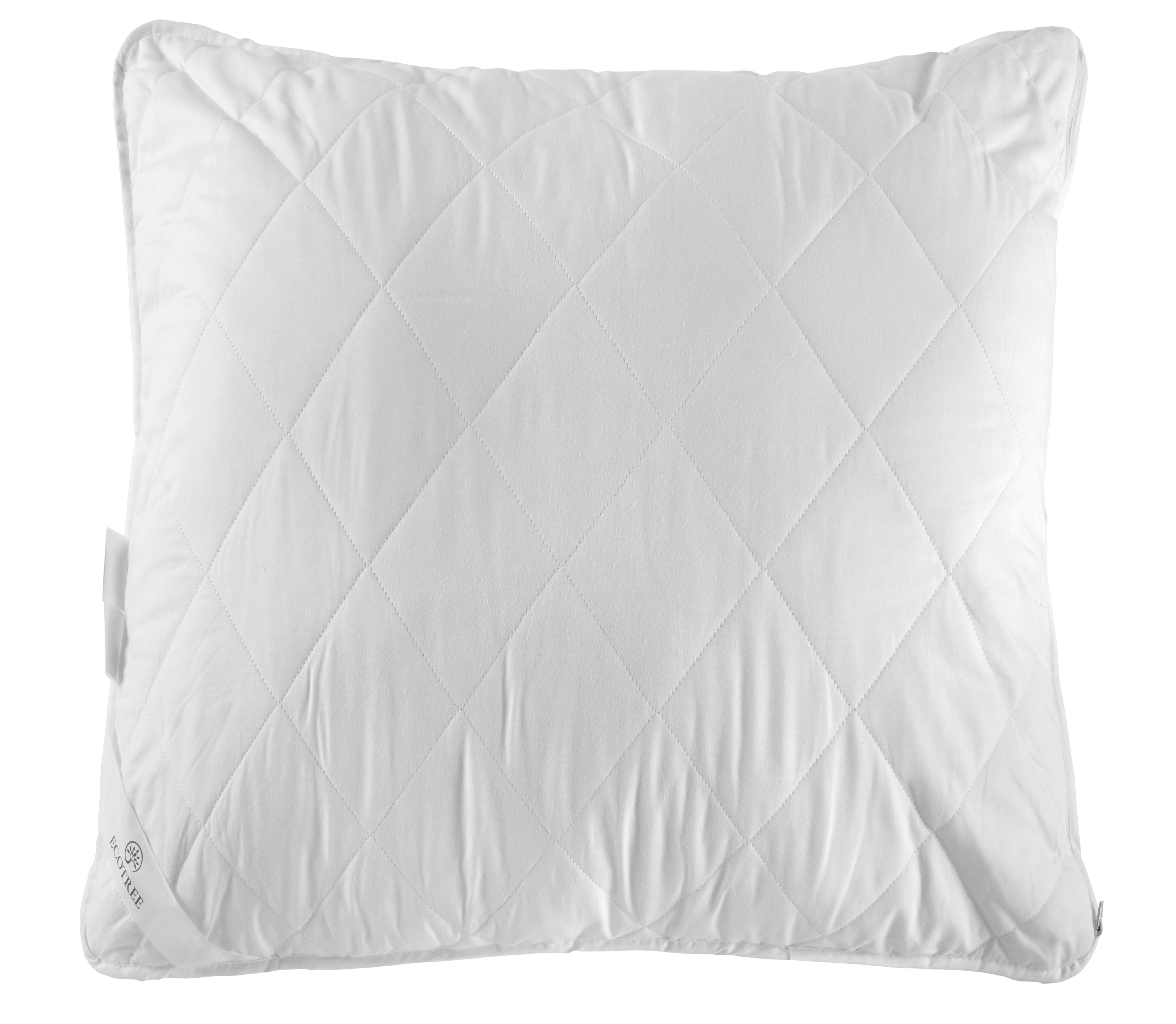 Kopfkissen Green Future Weiß ca. 80x80cm - Weiß, KONVENTIONELL, Textil (80/80cm) - ecoTree