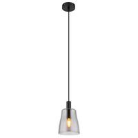Hängeleuchte Garri max. 40 Watt - Schwarz, Design, Glas/Metall (14,5/120cm) - Globo