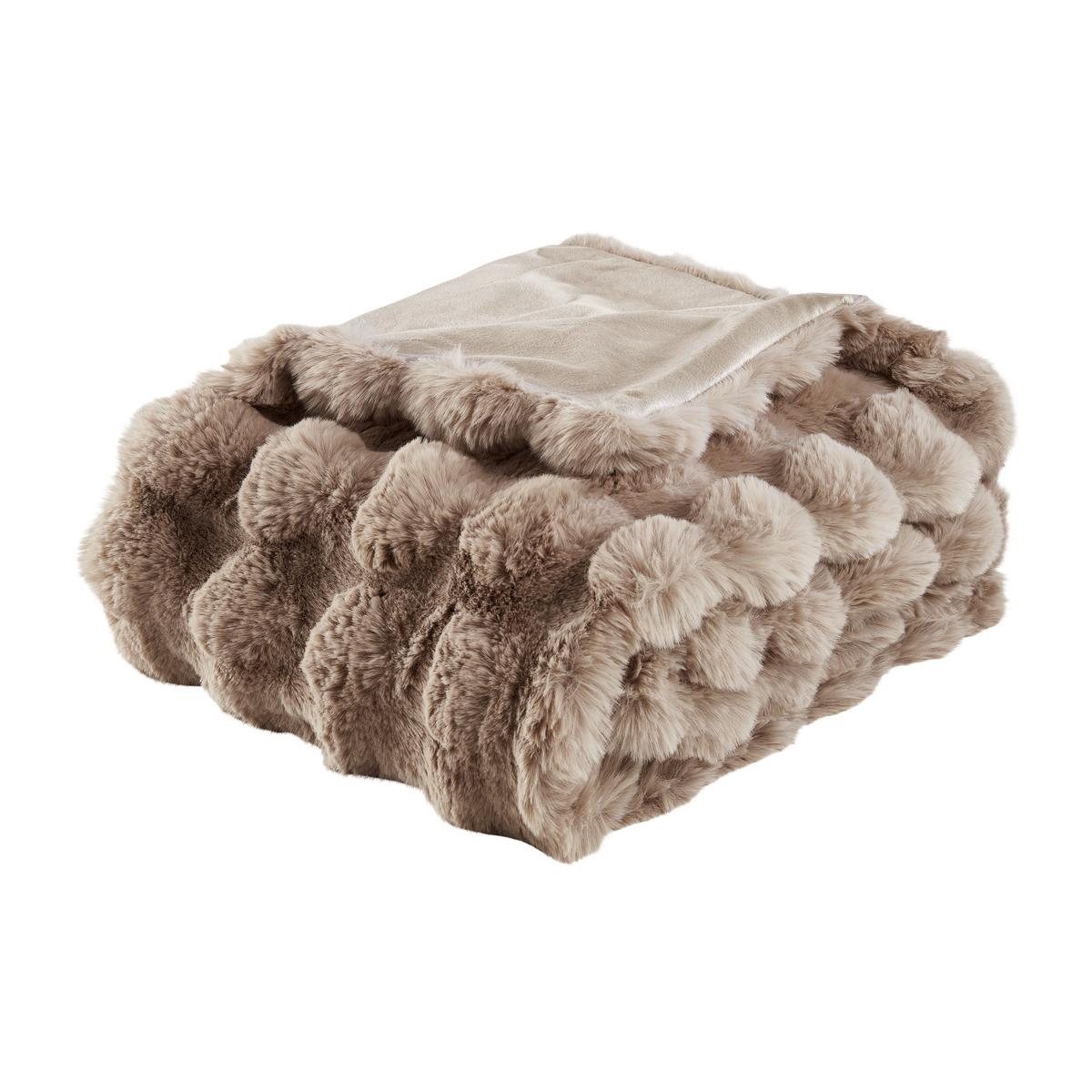 Cuvertură cca. 130/180 cm Bella - taupe, Modern, textil (130/180cm) - Premium Living