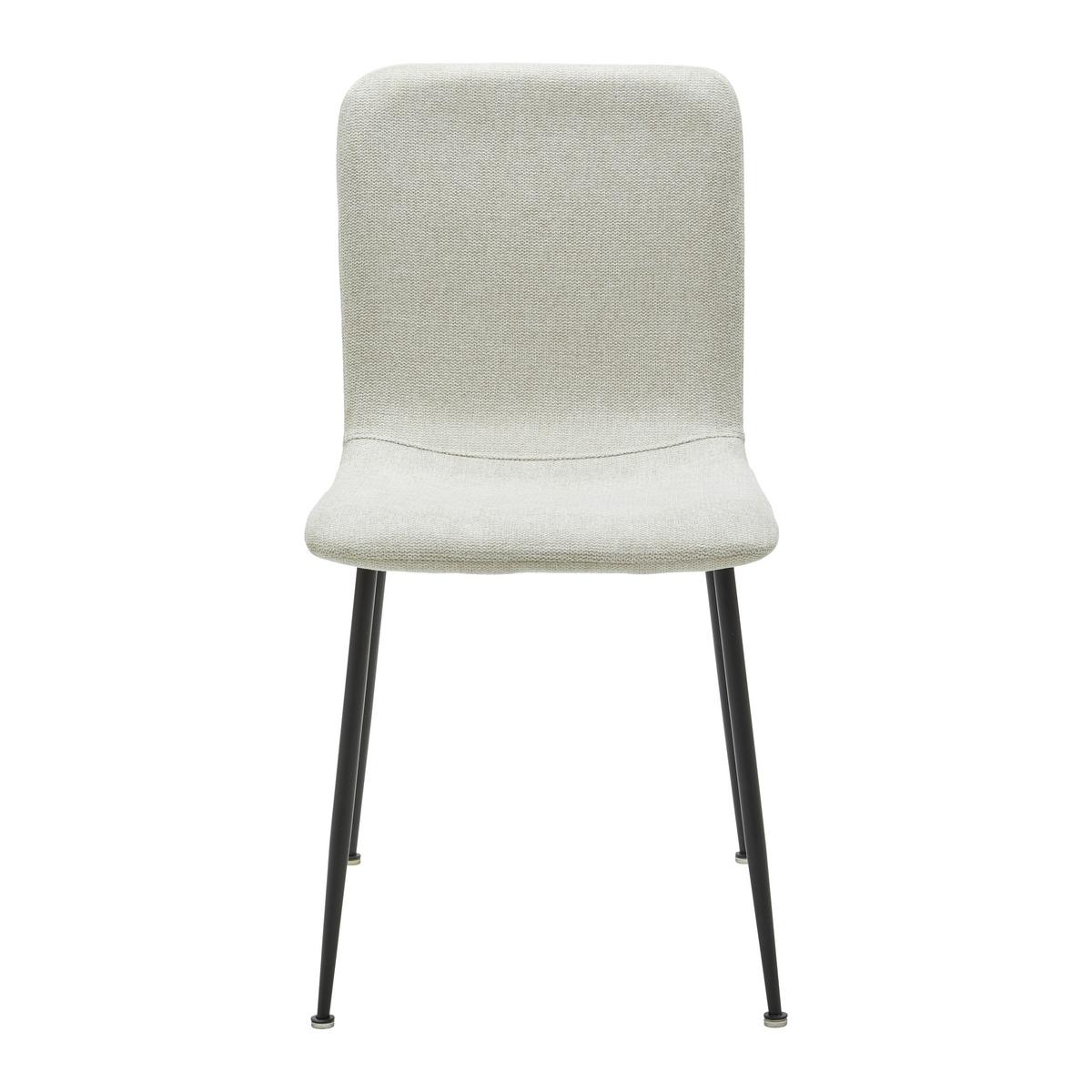 KRZESŁO NELE - beżowy/czarny, Modern, metal/drewno (43/83/56cm) - Bessagi Home