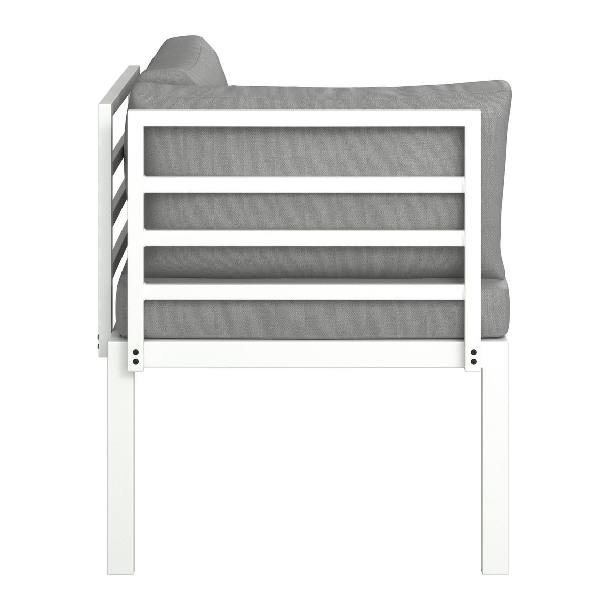 GARTENLIEGE EDUARDO - Grau/Akaziefarben, Modern, Holz/Textil (200/60/70cm) - Bessagi Garden