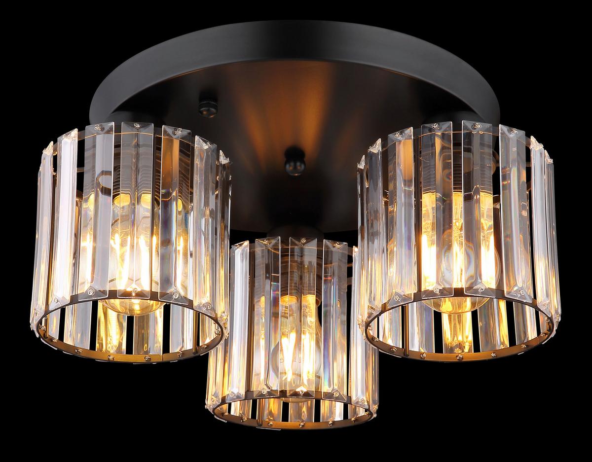 Deckenleuchte Jordana Klar max. 60 Watt - Klar, Design, Kunststoff/Metall (35/18cm) - Globo