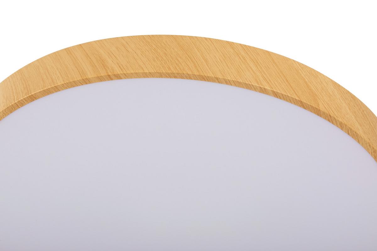 LAMPA SUFITOWA LED VADUZ - kolor naturalny/biały, Trend, tworzywo sztuczne/metal (50/13cm) - Novel