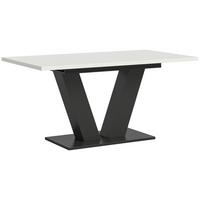 Raztegljiva Miza Marlon V 150 Az, Bela, Temno Siva - bela, Trend, leseni material (150-190/90/75cm)