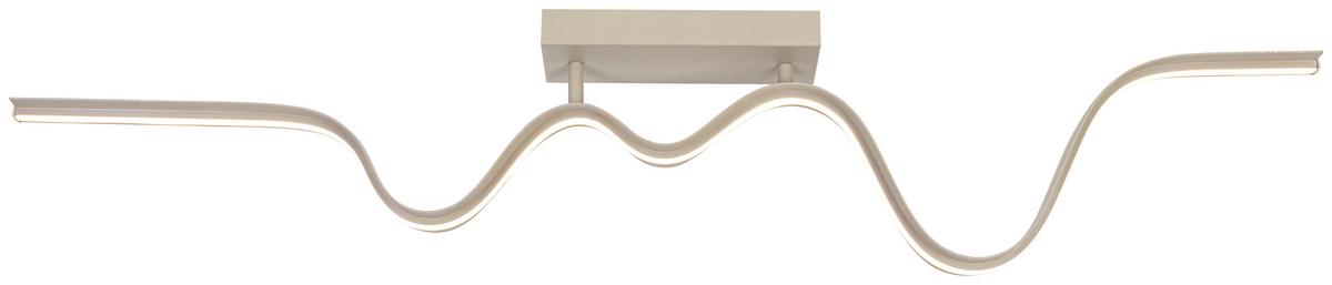 LAMPA SUFITOWA BEATRIX - kolor piaskowy, Trend, tworzywo sztuczne/metal (100/8/20,5cm) - Collet's Monde