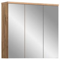 Omara Z Ogledalom Grado, Barva Hrasta - Moderno, steklo/leseni material (75/80/20cm) - MID.YOU