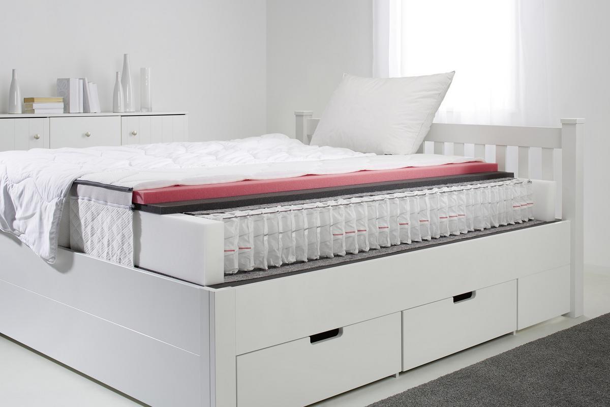 Vzmetnica Boxspring Prestige Gold, 90x200 Cm - bela, tekstil (90/200cm) - Premium Living