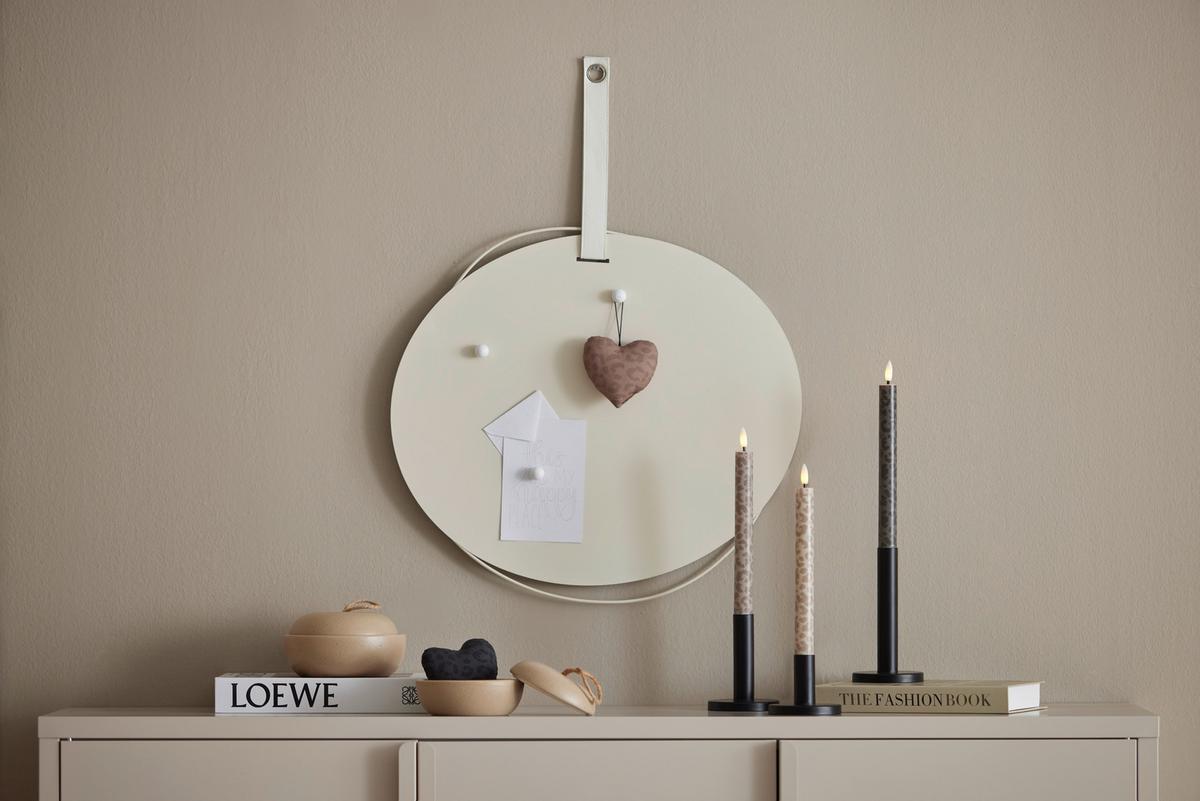 Mágneses Tábla Lean - bézs, textil/fém (50/46/0,5cm) - Mömax