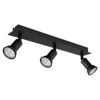 Strahler Drew in Schwarz max. 35 Watt - Schwarz, Design, Metall (40/6/9cm) - Globo