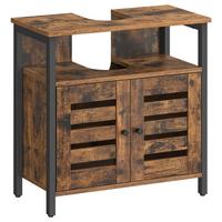 WASCHBECKENUNTERSCHRANK BBC901B01 - Schwarz/Braun, Trend, Holzwerkstoff/Kunststoff (60/60/30cm) - MID.YOU