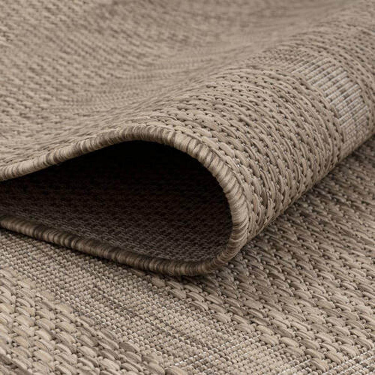 Flachwebeteppich Relax Braun ca. 280x370cm - Braun, Basics, Textil (280/370cm) - Novel