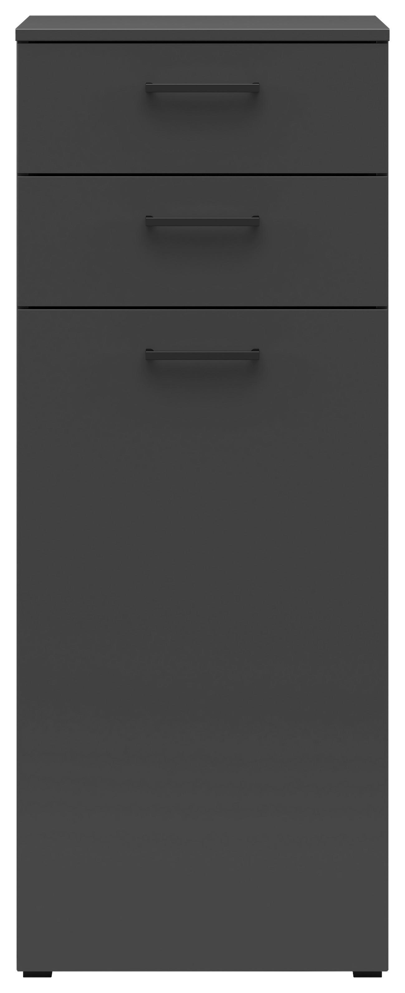Kommode Multistauraum Graphitfarben - Anthrazit/Graphitfarben, Modern, Holzwerkstoff/Kunststoff (45/115/40cm) - Premium Living