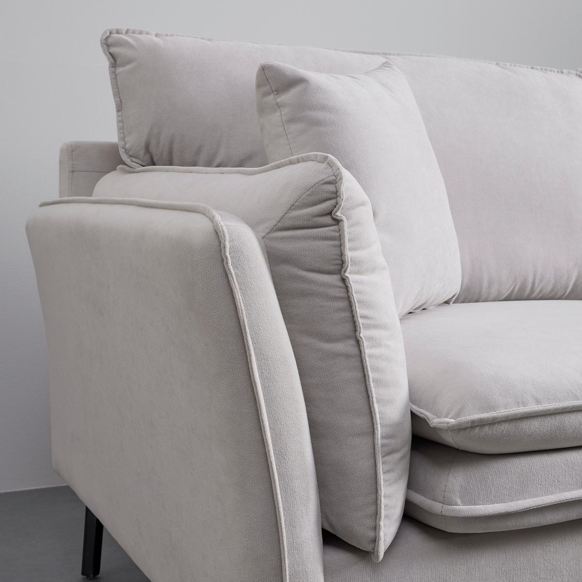 Sarokkanapé Lani - világosszürke, Modern, textil/fa (296/86/89-170cm) - Bessagi Home