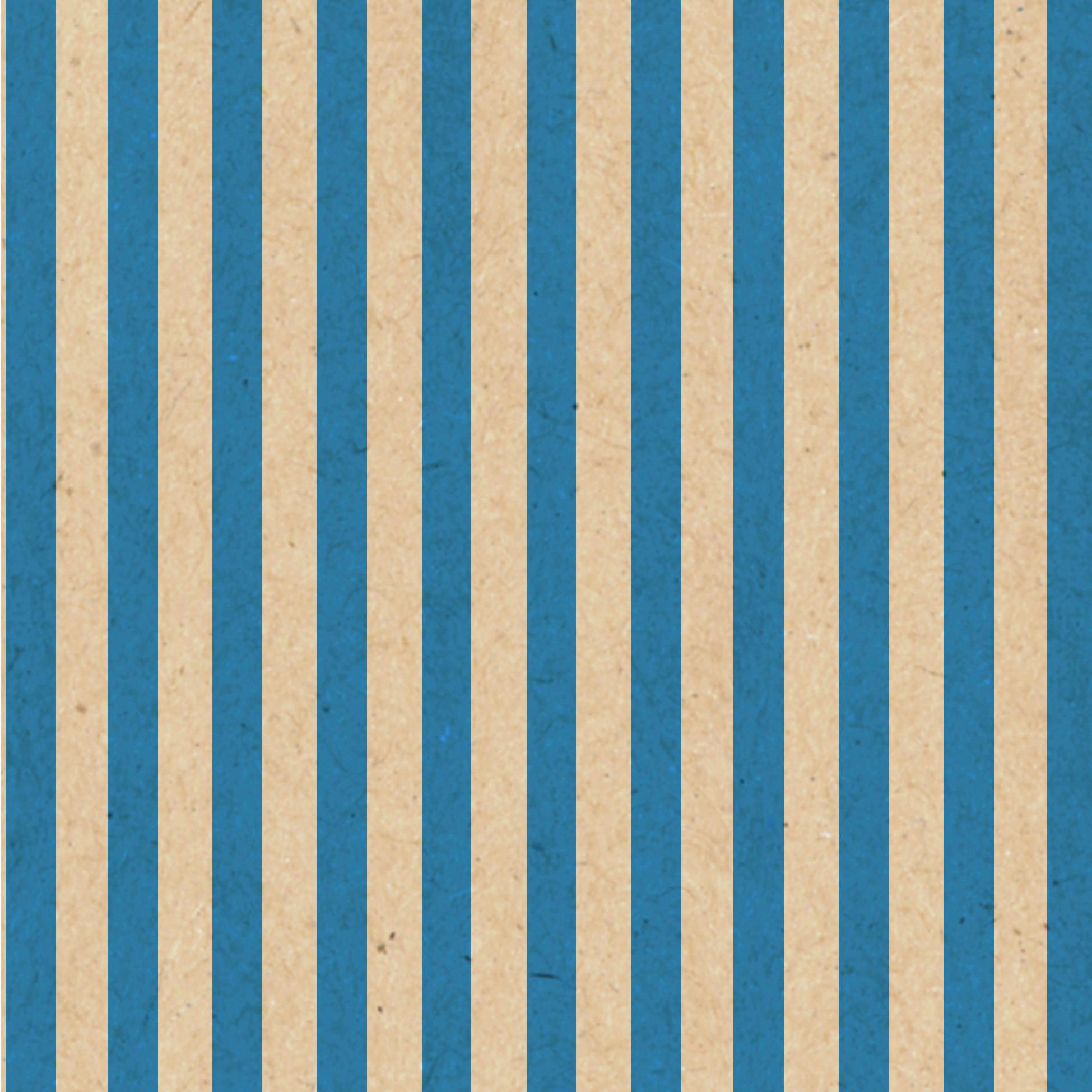 Serviette By Nature in Blau/Hellbraun - Blau/Hellbraun, MODERN, Papier (33/33cm)