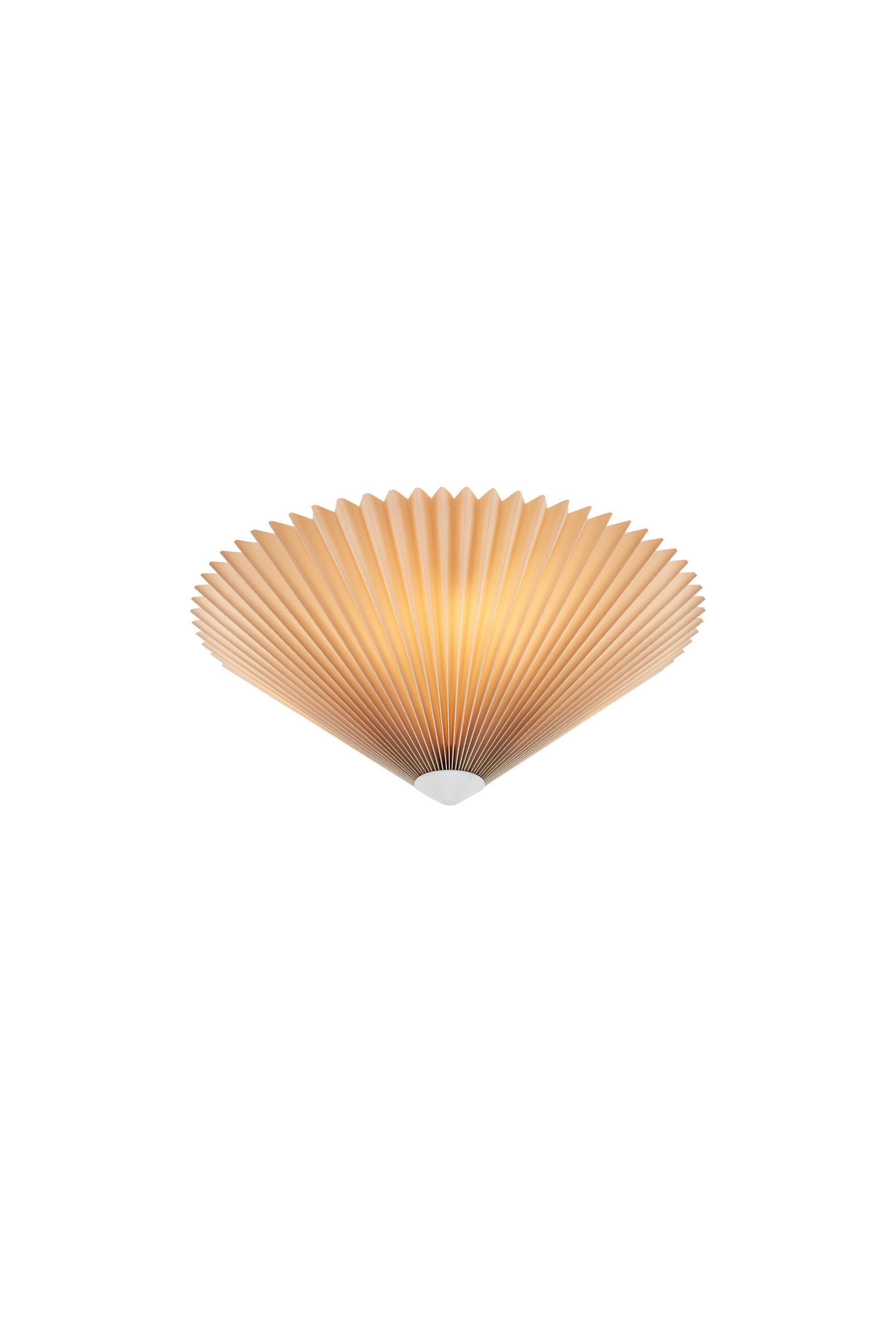 LAMPA SUFITOWA PLISADO - beżowy, Basics, tworzywo sztuczne (42/50/16cm) - Markslöjd