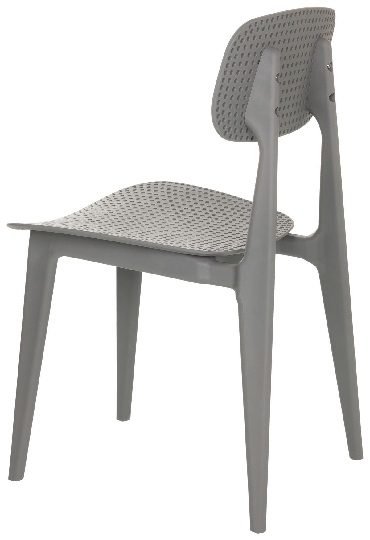 Vrtni Stol Artifo Hol, Siva - siva, Basics, umetna masa (42/79/51cm) - MID.YOU