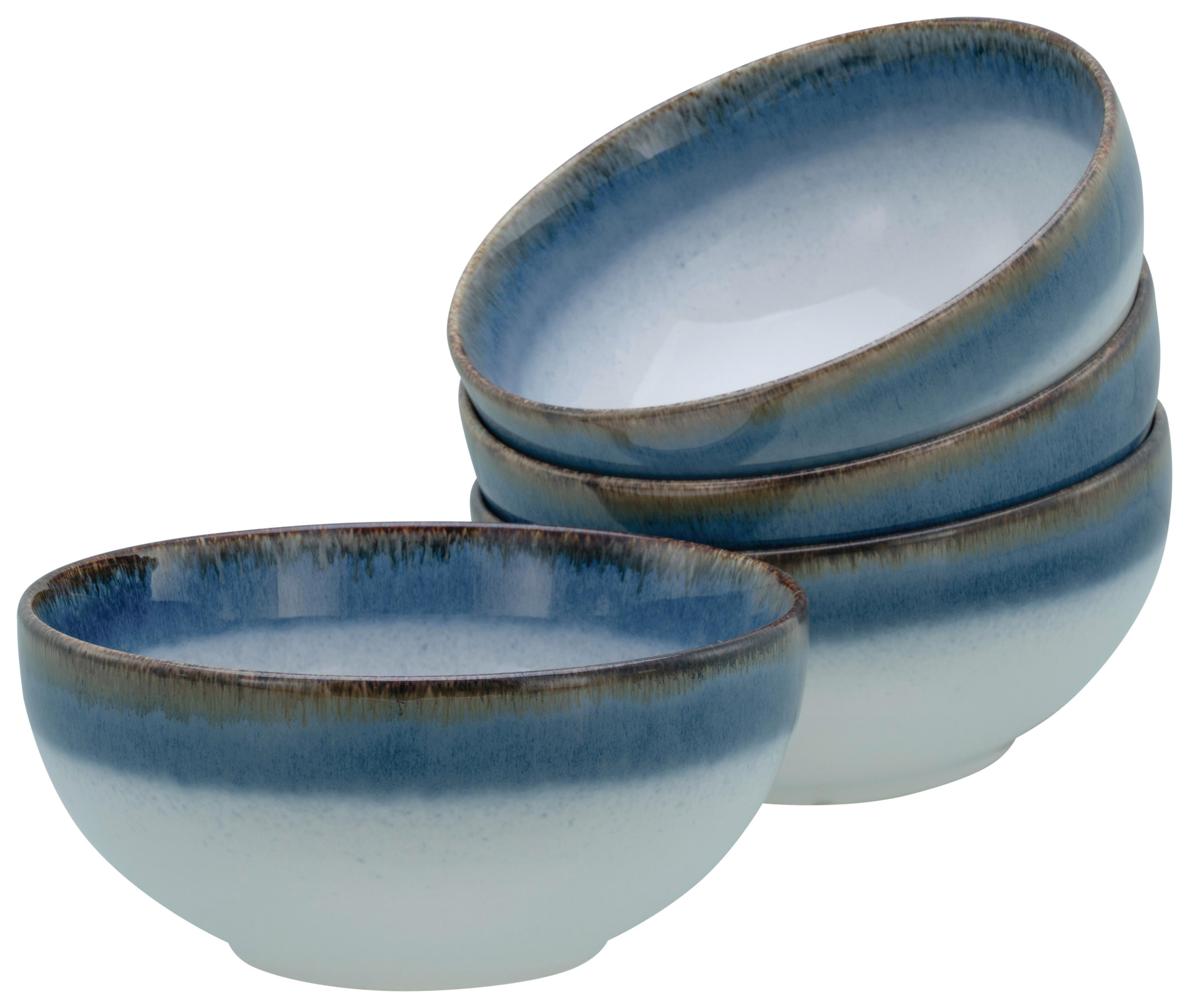 Set Posod Cascade Blue, 4-Delni - modra/bela, Design, keramika (17,5cm) - Creatable