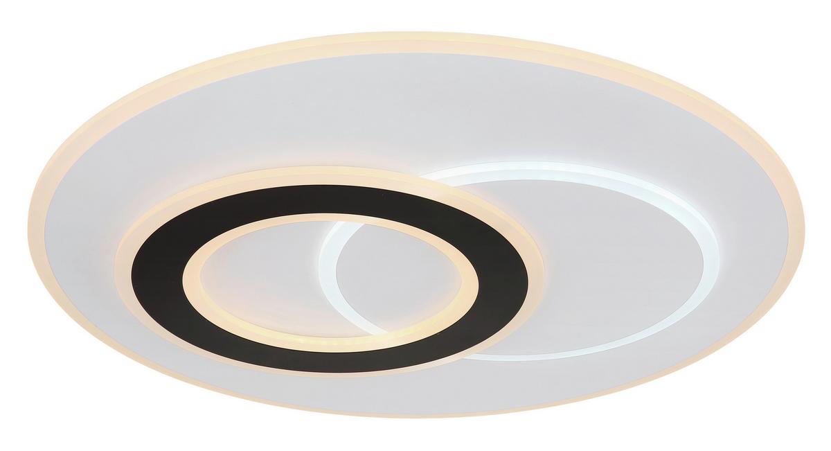 Stropna Led-svetilka Jacques, S Sijalko - črna/bela, Design, kovina/umetna masa (70/5,9cm)