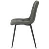 STOL NINO -BASED- - grå/svart, Modern, metall/trä (45/88/54,5cm) - Based