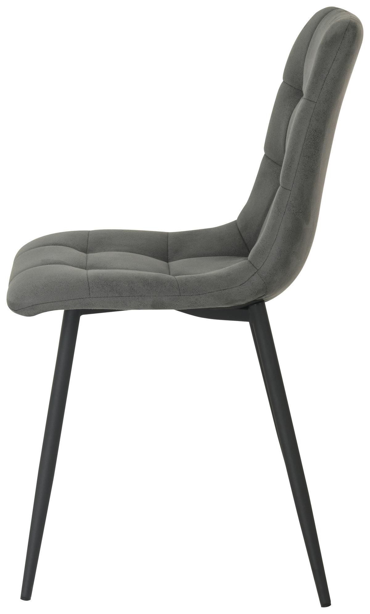 Scaun NINO - negru/gri, Modern, lemn/metal (45/88/54,5cm) - Based