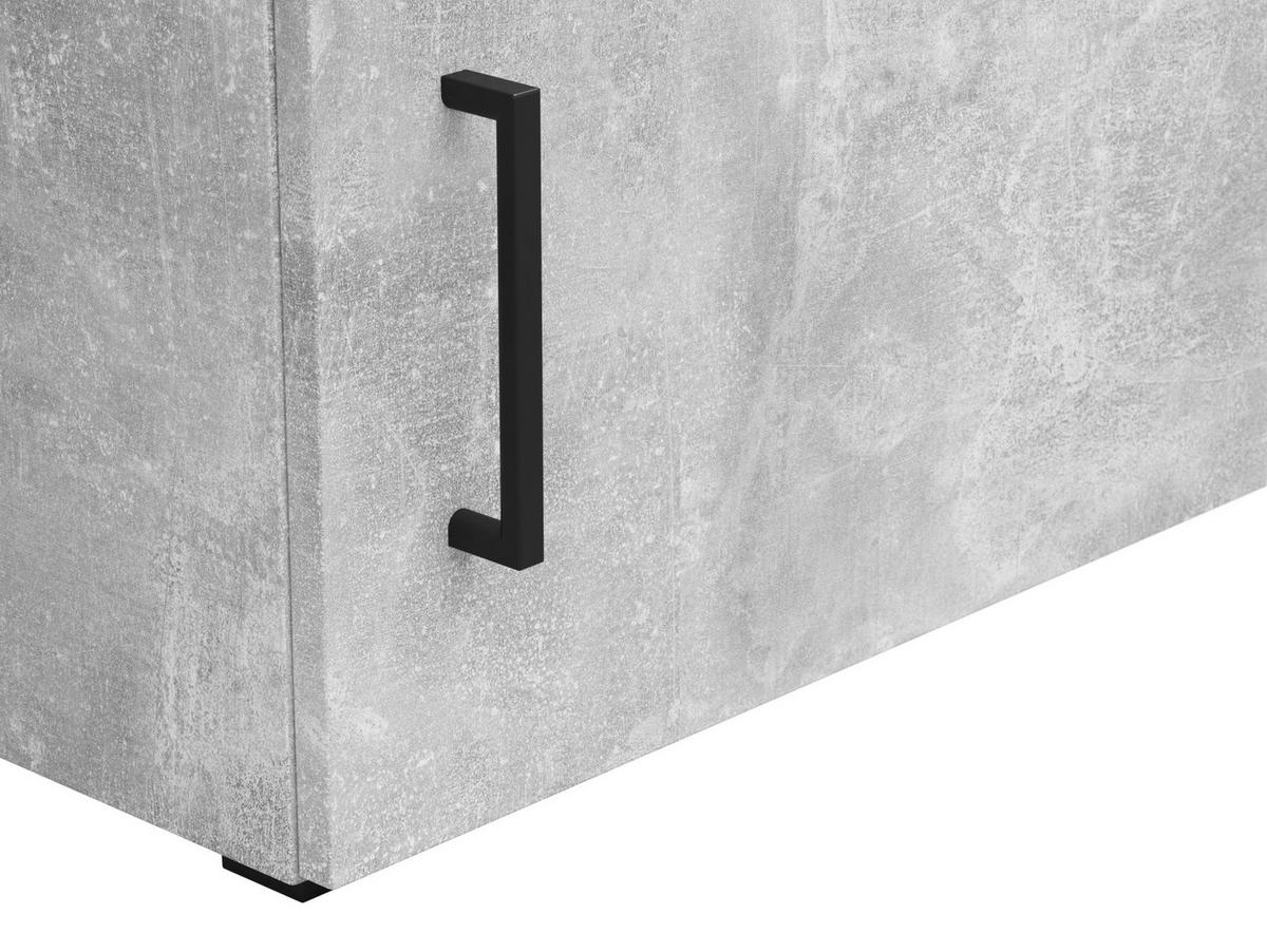 Aufsatzschrank Multistauraum Betonoptik - Schwarz/Grau, MODERN, Holzwerkstoff/Kunststoff (45/35/40cm) - Mömax