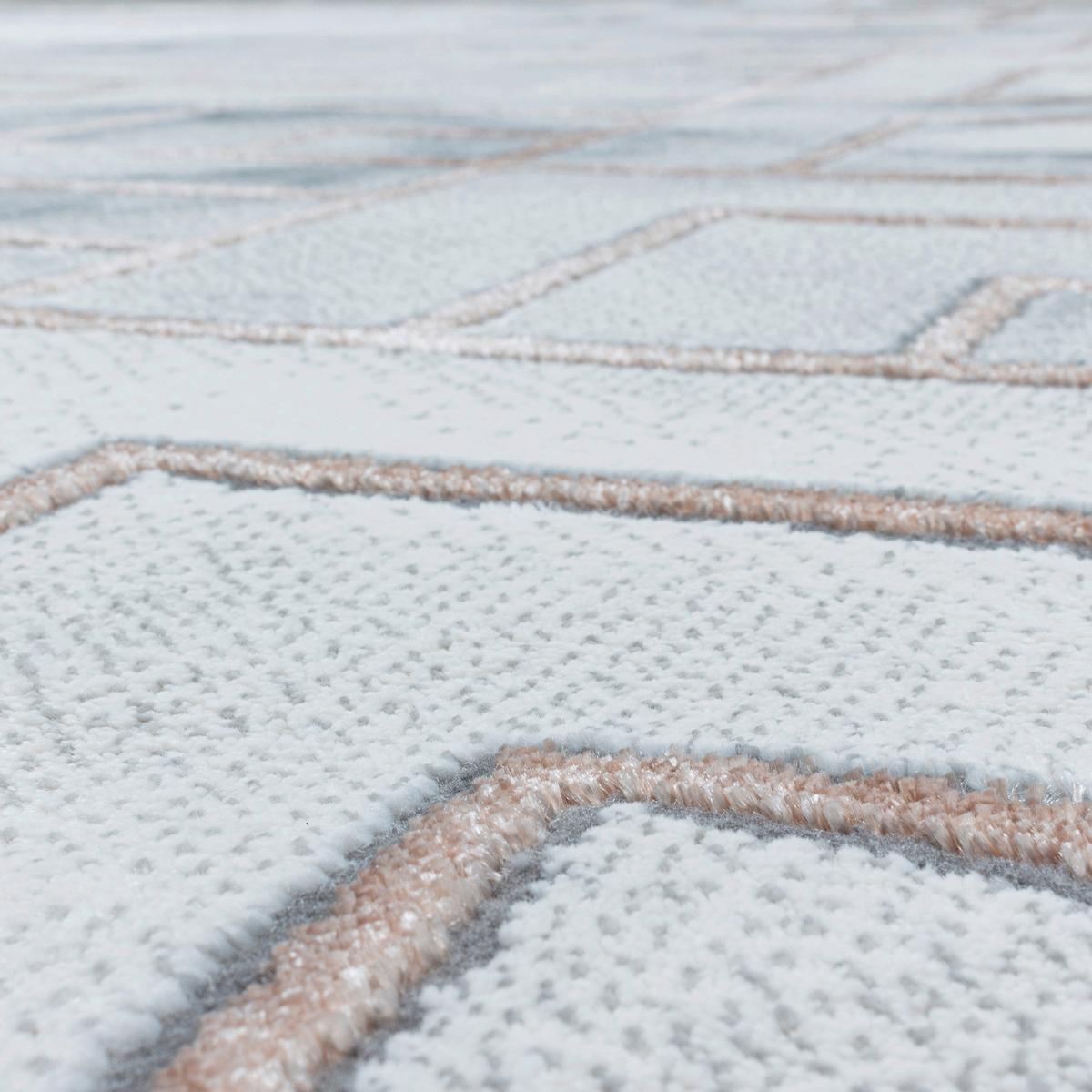 Webteppich Naxos Bronzefarben ca. 140x200cm - Bronzefarben, Design (140/200cm)
