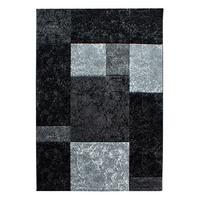 Flachwebeteppich Hawaii Schwarz ca. 280x370cm - Schwarz, Design, Textil (280/370cm) - Novel