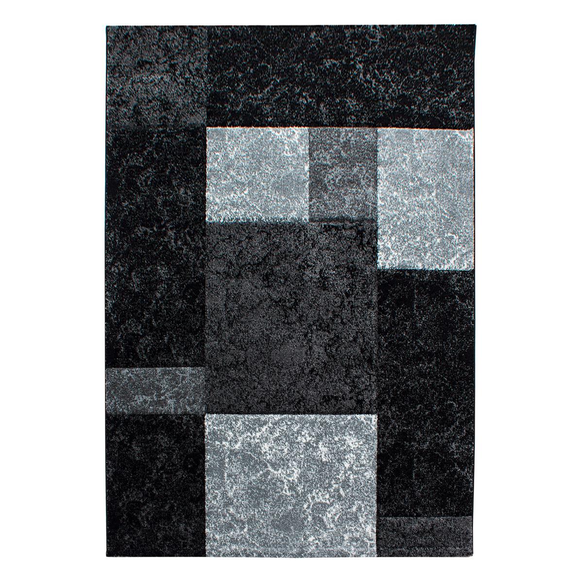 Flachwebeteppich Hawaii Schwarz ca. 280x370cm - Schwarz, Design, Textil (280/370cm) - Novel
