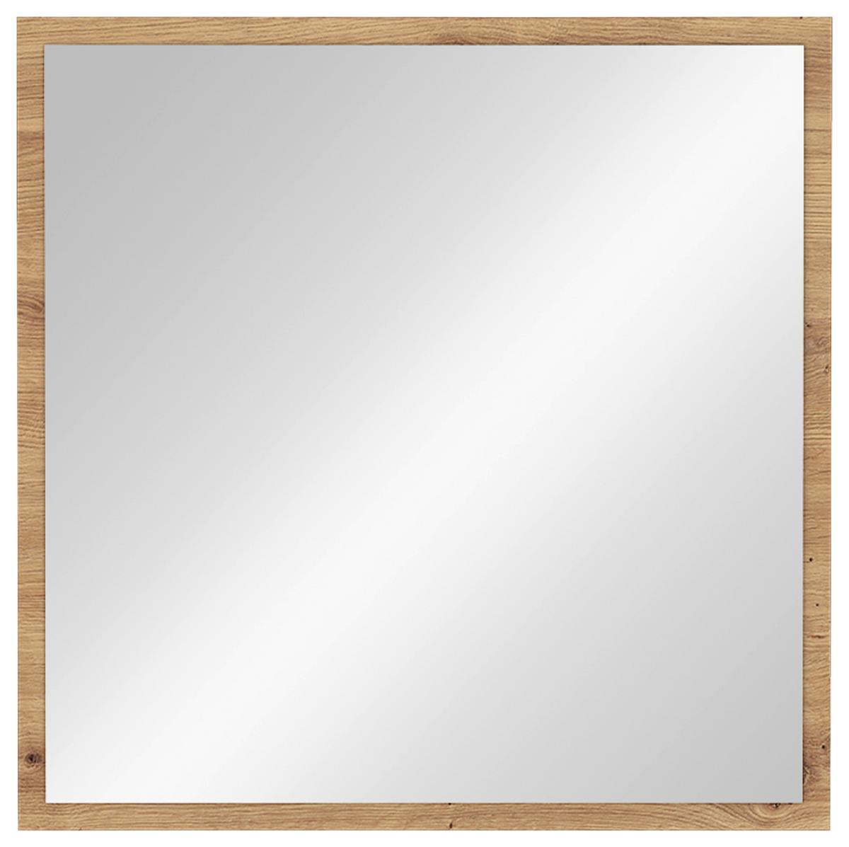 Ogledalo Caneva - hrast artisan, Osnovno, pločasti materijal (80/80/1,6cm) - Modern Living