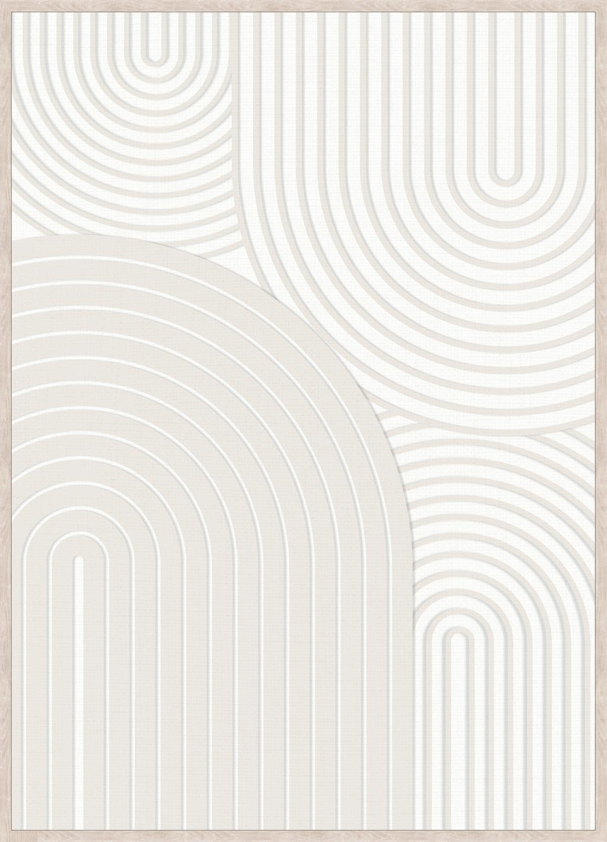 OBRAZ 55506 - kolor naturalny/biały, Trend, materiał drewnopochodny/tworzywo sztuczne (50/70cm) - Monee