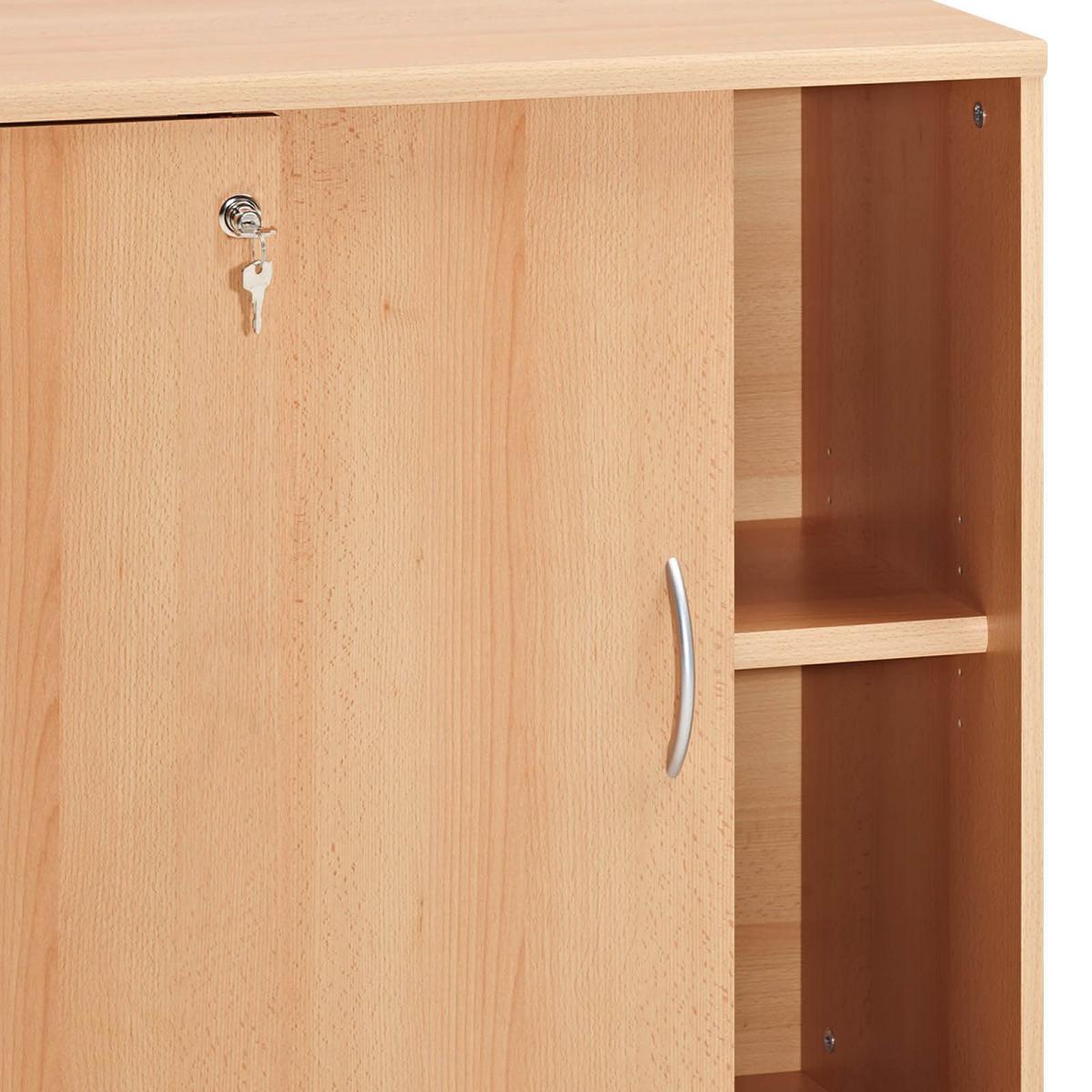 Aktenschrank Serie 4000 Buchefarbe - Buchefarben, Basics, Holzwerkstoff (100/77,4/39,5cm) - MID.YOU
